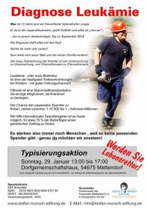 Typisierungsaktion in Mettendorf @ Dorfgemeinschaftshaus | Mettendorf | Rheinland-Pfalz | Deutschland